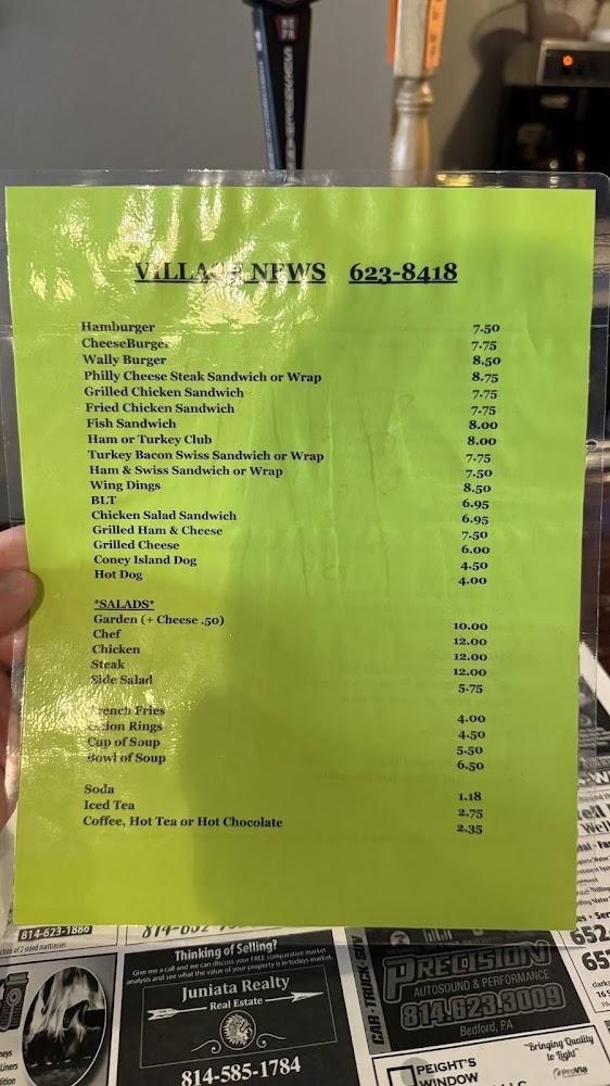 Village News LLC Menu image 1